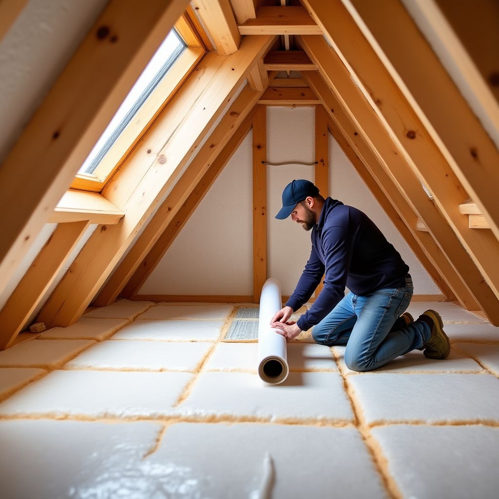 Isolation des combles d'une maison traditionnelle